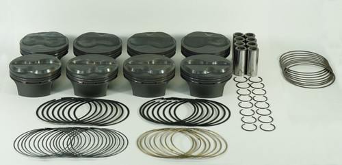 Mahle MS Piston Set Chevy Small Block 440ci 4.185in Bore 4.00Stk 6.0in Rod .927 Pin 6.0cc Set of 8 - 197830085 Photo - Primary