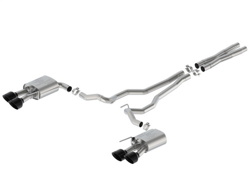 Ford Racing 2024 Mustang 5.0L GT Extreme Cat-Back Exhaust W/Valance - Black Tips - M-5200-M5EBVA Photo - Primary