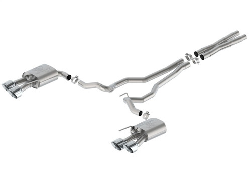 Ford Racing 2024 Mustang 5.0L GT Extreme Cat-Back Exhaust W/Valance - Chrome Tips - M-5200-M5ECVA Photo - Primary