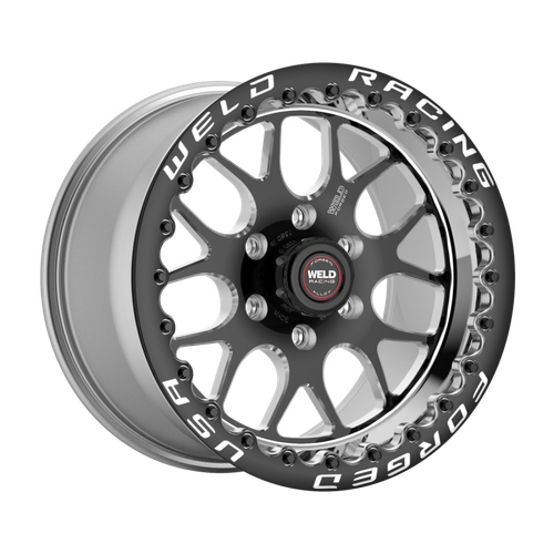 Weld S77 17x9.5 RT-S HD 6x135 BP / 6.2in. BS +24mm Offset Black Beadlock Wheel - 77LB7095Y62F Photo - Primary