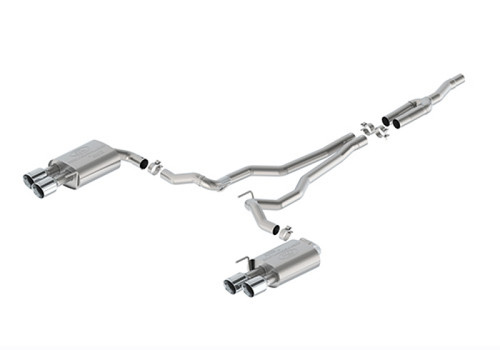 Ford Racing 2024 Mustang 2.3L Sport Non-Active Cat-Back Exhaust w/GT Valance - Chrome - M-5200-M2SCV User 1