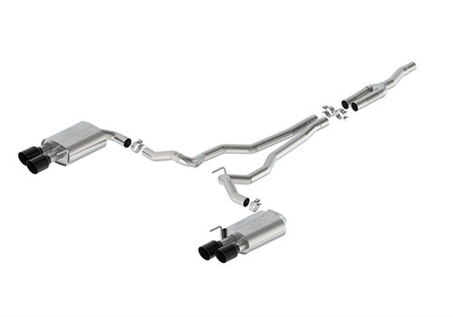 Ford Racing 2024 Mustang 2.3L Touring Non-Active Cat-Back Exhaust w/GT Valance - Black Tip - M-5200-M2TBV User 1
