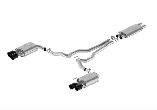 Ford Racing 2024 Mustang 5.0L Touring Non-Active Cat-Back Exhaust w/GT Valance - Black Tip - M-5200-M5TBV User 1