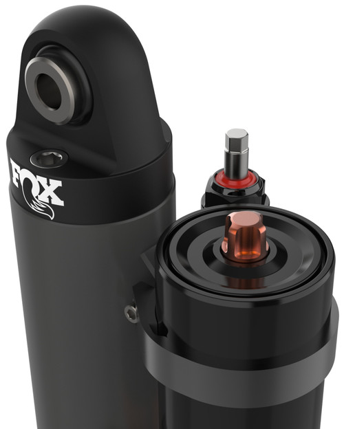 Fox 2.5 Factory Race 8in. P/B Res. 4-Tube Ext. Bypass 7.95in. Shaft Piggyback Shock (Custom) - 981-25-413-C Photo - Close Up
