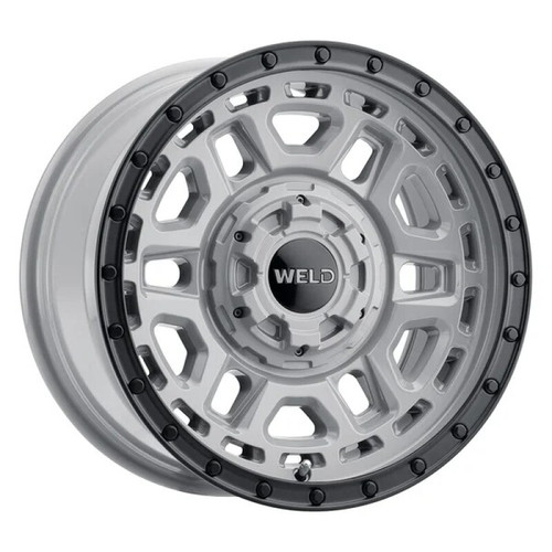 Weld Off-Road Crux 17x9in / 6x135 BP / ET -12 / 106.1mm Bore - Gloss Armor Gray / Satin Black Wheel - W16979098451 Photo - Primary