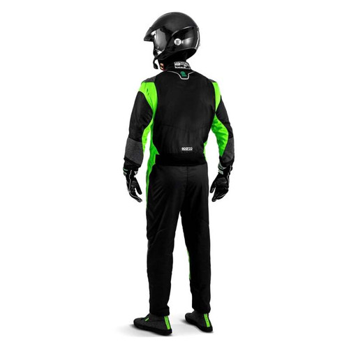 Sparco Suit Futura Size 64 Black/Green - 00115564NRVF Photo - Close Up