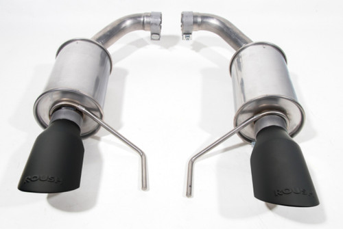 Roush 2024 Ford Mustang GT/EcoBoost Dual Tip Axle Back Exhaust w/ Black Tips - 422333-BLK Photo - Primary