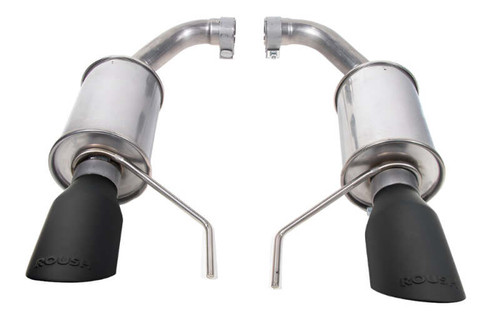 Roush 2024 Ford Mustang GT/EcoBoost Dual Tip Axle Back Exhaust w/ Black Tips - 422333-BLK Photo - Primary
