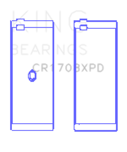 King Engine Bearings ChevrolET Custom Performance (Size STDX) Connecting Rod Bearing Set - CR1708XPDSTDX Photo - Primary