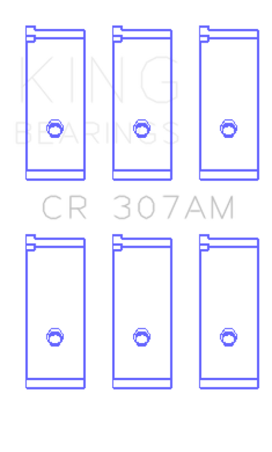 King Engine Bearings Suzuki G-10 (Size +0.25mm) Connecting Rod Bearing Set - CR307AM0.25 Photo - Primary