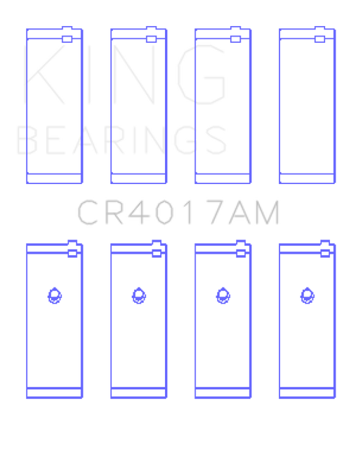 King Engine Bearings Opel 1.8/2.0 X18/20Xe (Size +0.25mm) Connecting Rod Bearing Set - CR4017AM0.25 Photo - Primary