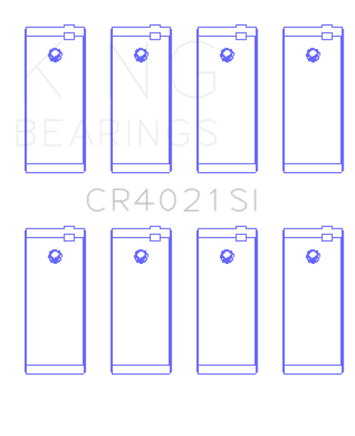King Engine Bearings Escort 1.9 1987/89 (Size +0.25mm) Connecting Rod Bearing Set - CR4021SI0.25 Photo - Primary