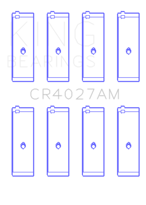 King Engine Bearings Toyota 3E (Size +0.75mm) Connecting Rod Bearing Set - CR4027AM0.75 Photo - Primary