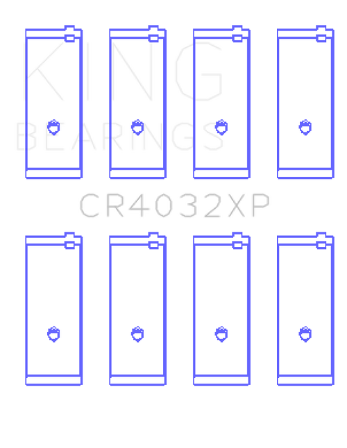 King Engine Bearings Toyota 4Age/4Agze/16V 1.6L (Size +0.50mm) Connecting Rod Bearing Set - CR4032XP0.5 Photo - Primary