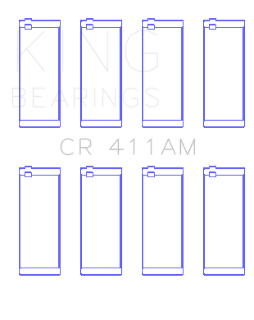 King Engine Bearings VW Ck/Eg/Ep/Fh/Jb/Yj/Yn/Ys/Zf (Size +0.25mm) Connecting Rod Bearing Set - CR411AM1.25 Photo - Primary
