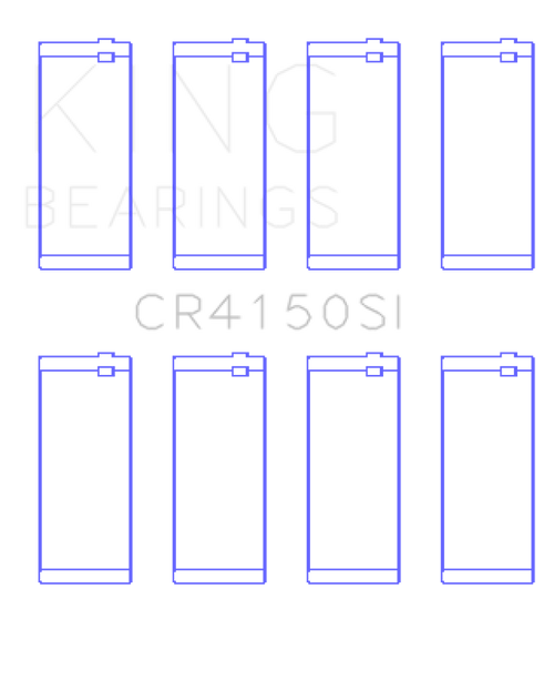 King Engine Bearings Ford ZETec 1.6/1.8/2.0 (Size +0.25mm) Connecting Rod Bearing Set - CR4150SI0.25 Photo - Primary