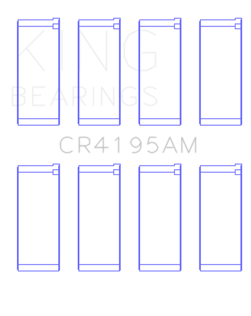 King Engine Bearings Chrysler Neon Ecc/Ecb (Size +0.25mm) Connecting Rod Bearing Set - CR4195AM0.25 Photo - Primary