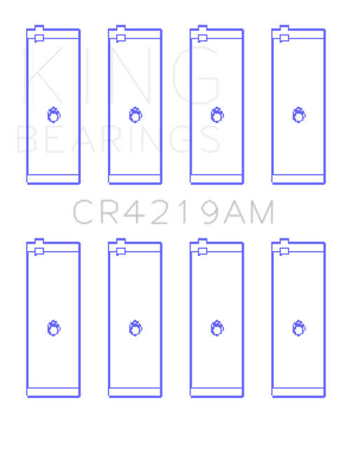 King Engine Bearings Toyota 1Rz (Size +0.75mm) Connecting Rod Bearing Set - CR4219AM0.75 Photo - Primary