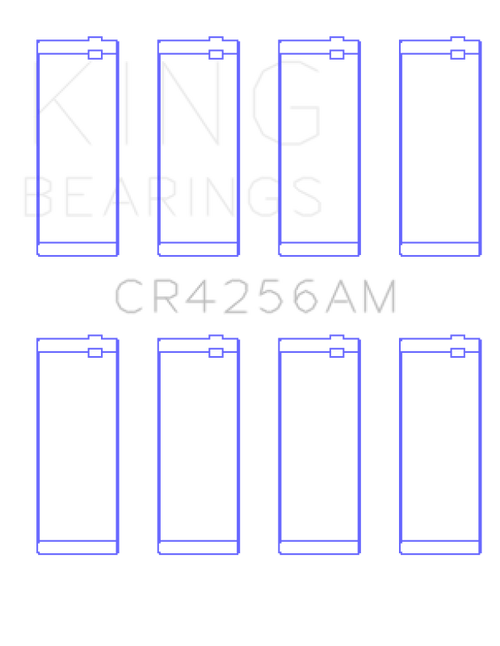King Engine Bearings Dodge/Chrysler 148Ci Edz Srt 4 Turbo 2003-2009 (Size +1.0mm) Conrod Bearing Set - CR4256AM1.0 Photo - Primary