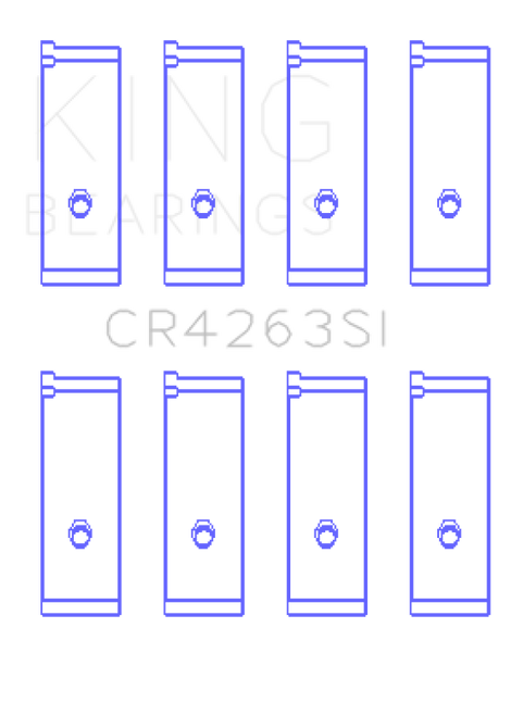 King Engine Bearings Toyota 1Zz-Fe 1.4L/1.6L (Size +0.75mm) Connecting Rod Bearing Set - CR4263SI0.75 Photo - Primary