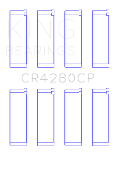 King Engine Bearings Subaru Ej20/Ej22/Ej25 (Incl. Turbo) (Size +0.50mm) Connecting Rod Bearing Set - CR4280CP0.5 Photo - Primary
