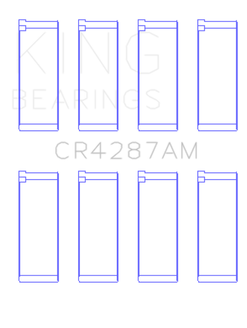 King Engine Bearings Honda B18C1/B18C5 (Size +0.25mm) Connecting Rod Bearing Set - CR4287AM0.25 Photo - Primary