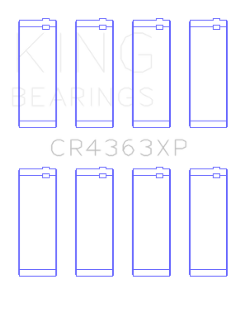 King Engine Bearings Gm 134 DOHC Ecotec 2.2L (Size STDX) Connecting Rod Bearing Set - CR4363XPSTDX Photo - Primary