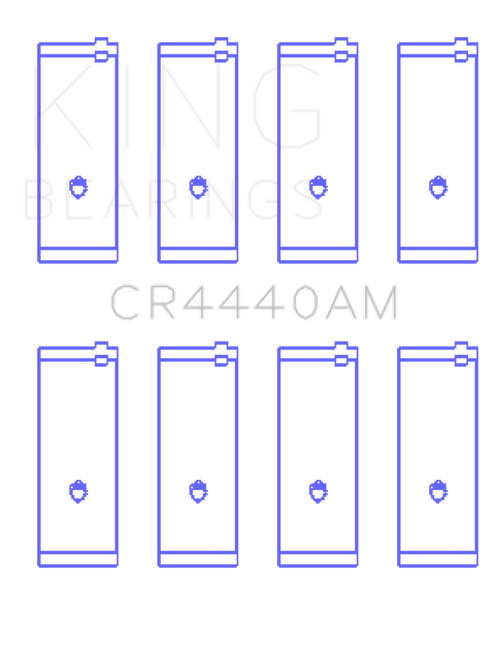 King Engine Bearings Ford 73HM 83HM 85HM Cosworth Yb (Size +0.50mm) Connecting Rod Bearing Set - CR4440AM0.5 Photo - Primary