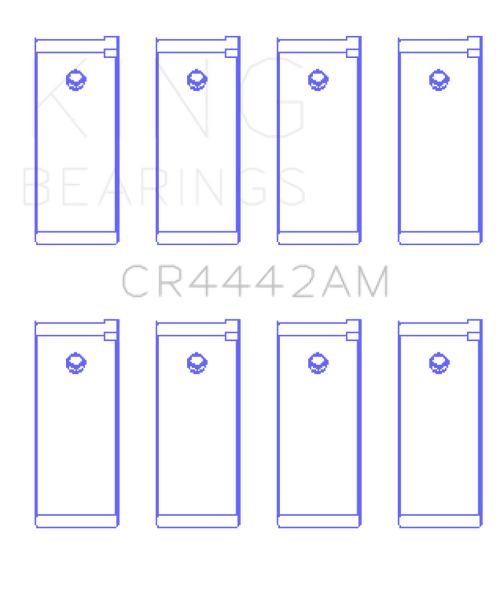 King Engine Bearings Datsun A12/(Size +0.25mm) Connecting Rod Bearing Set - CR4442AM0.25 Photo - Primary