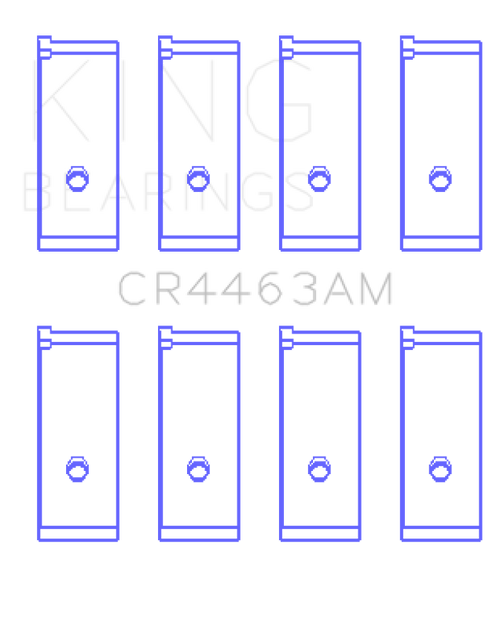 King Engine Bearings Honda Civic 1438Cc (Size +0.25mm) Connecting Rod Bearing Set - CR4463AM0.25 Photo - Primary
