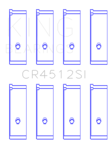 King Engine Bearings Honda D17A1/2 1.7L 16V (Size +0.75mm) Connecting Rod Bearing Set - CR4512SI0.75 Photo - Primary