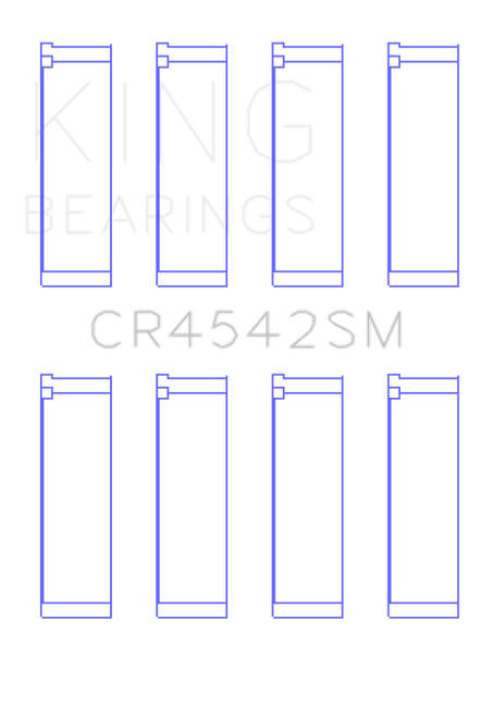 King Engine Bearings Honda K-Series (Except A3)/16V 2.0L/2.3L/2.4L (Size +0.50mm) Conrod Bearing Set - CR4542SM0.5 Photo - Primary