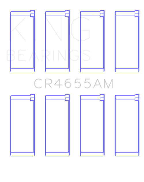 King Engine Bearings Hyundai G4Ed/G4Ae/G4Ek/G4Fk (Size +0.25mm) Connecting Rod Bearing Set - CR4655AM0.25 Photo - Primary