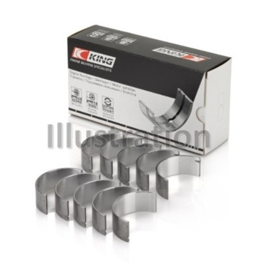 King Engine Bearings Volkswagen Aab/Aeu/Audi Aas (Size +0.25mm) Connecting Rod Bearing Set - CR502AM0.25 Photo - Primary