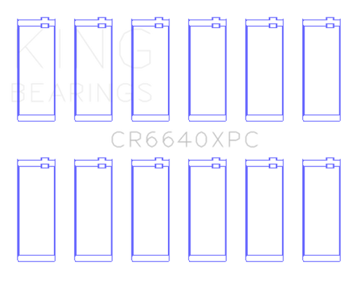 King Engine Bearings BMW M20/M50 2.0L/2.5L/2.7L (Size +.026mm) Connecting Rod Bearing Set - CR6640XPC.026 Photo - Primary