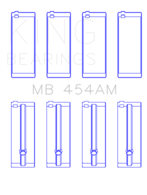 King Engine Bearings Suzuki G-10 (Size +0.25mm) Main Bearing Set - MB454AM0.25 Photo - Primary