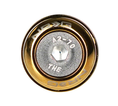 NRG Fender Washer Kit w/ Rivets For Plastic (Chrome Gold) - Set of 10 - FW-100CG Photo - Close Up
