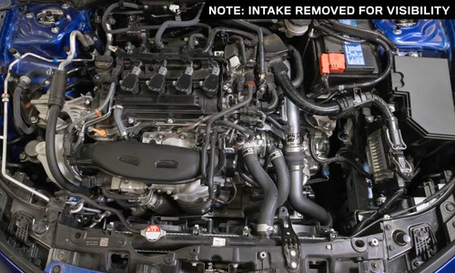 K&N 22-24 Honda Civic 1.5L L4 Aluminum Charge Pipe Kit - Gunmetal Gray - 77-1022KC Photo - Mounted
