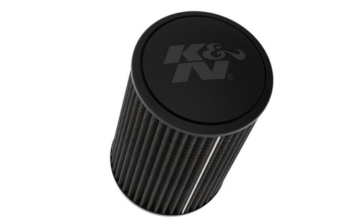 K&N Universal Clamp-On Air Filter 3-1/2in Flange ID 6in Base 5-1/4in Top 9in Height - RU-3111HBK Photo - Primary