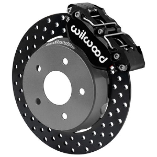 Wilwood 22-23 Polaris RZR Turbo Dynapro 4R Front Brake Kit w/ 11.25in Drilled Rotors - Black - 140-17568-D Photo - Primary