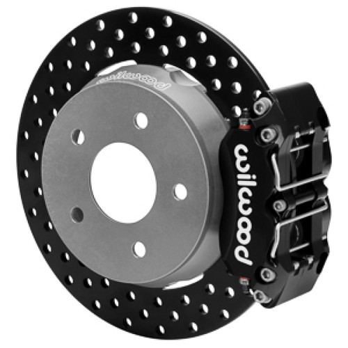 Wilwood 22-23 Polaris RZR Turbo Dynapro 4R Rear Brake Kit w/ 11.25in Drilled Rotors - Black - 140-17735-D Photo - Primary