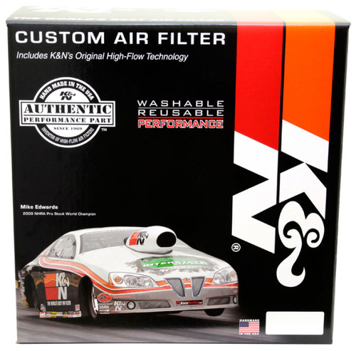 K&N Round Air Filter Assembly 5-1/8in FLG 11in OD 3-3/8in - 60-1150 Photo - in package