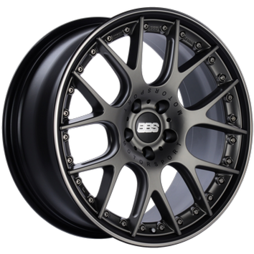 BBS CH-RII 21x9 5x112 ET32 Satin Black Center Platinum Lip SS Rim Prot Wheel PFS Req w/MS Etching - CH601PBPO-MTSP Photo - Primary