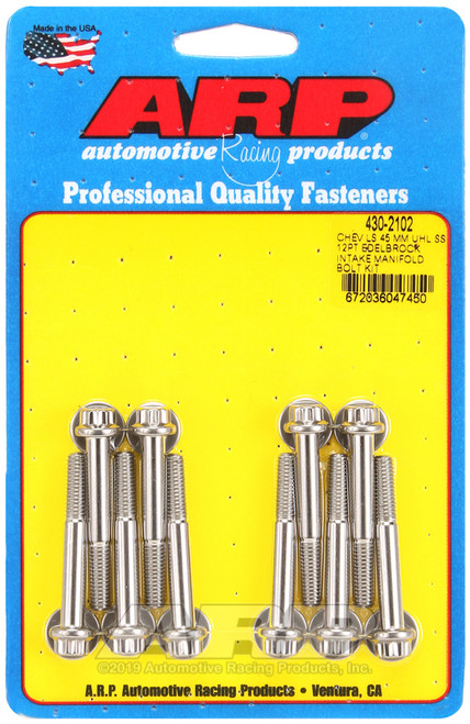 ARP Chevy LS 45mm UHL 12pt Edelbrock intake manifold bolt kit - 430-2102 Photo - Primary