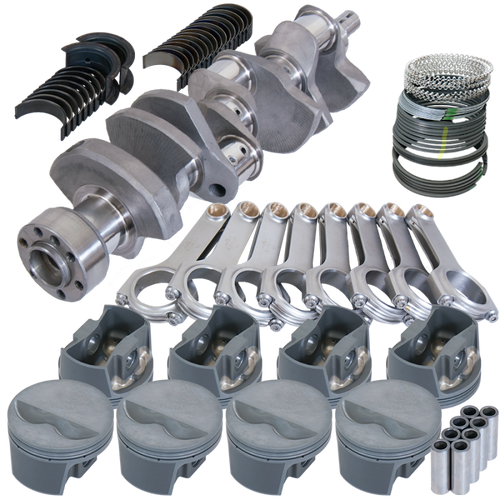 Eagle Chevy LT1 350 1Pc 3.480in Crank 5.700in H-Beam -5cc Flat Top 4.000in Pistons Rotating Assembly - 12101000 Photo - Primary