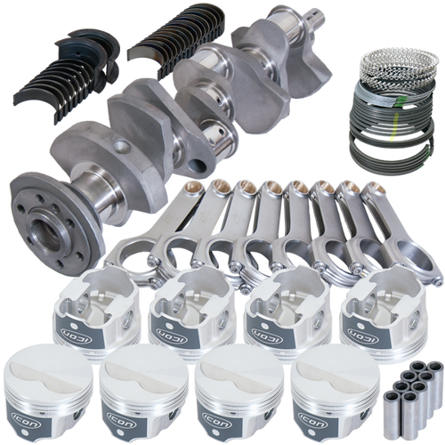 Eagle Chevy 350 3.480in Crank 5.700in H-Beam -3.7cc Flat Top 4.040in Pistons Rotating Assembly - 12302040 Photo - Primary