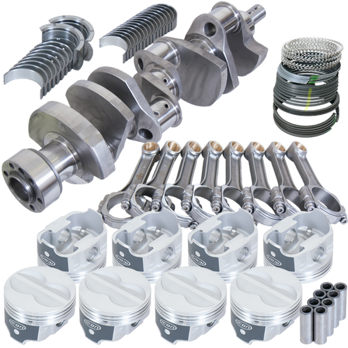 Eagle Chevy 350 1Pc 3.750in Int Balance Crank 5.700in I-Beam Rods 4.030in Pistons Rotating Assembly - 13013L030 Photo - Primary