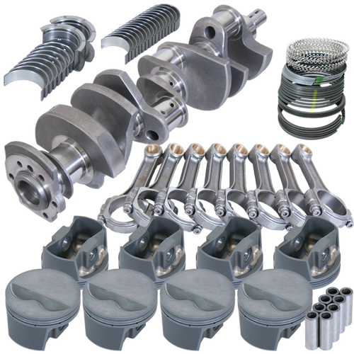 Eagle Chevy 350 3.480in Crank 6.000in I-Beam Rods -5cc Flat Top 4.060in Pistons Rotating Assembly - 13022060 Photo - Primary