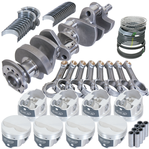 Eagle Chevy 350 IMCA 3.480in Crank 5.700in I-Beam Rods -3.7cc 4.060in Pistons Rotating Assembly - 13302C060 Photo - Primary