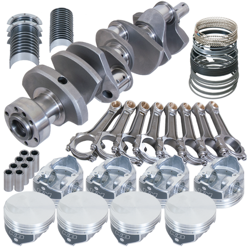 Eagle Chevy 454 1Pc 4.250in Crank 6.385in I-Beam Rod -3cc Flat Top 4.350in Pistons Rotating Assembly - 18021L100 Photo - Primary